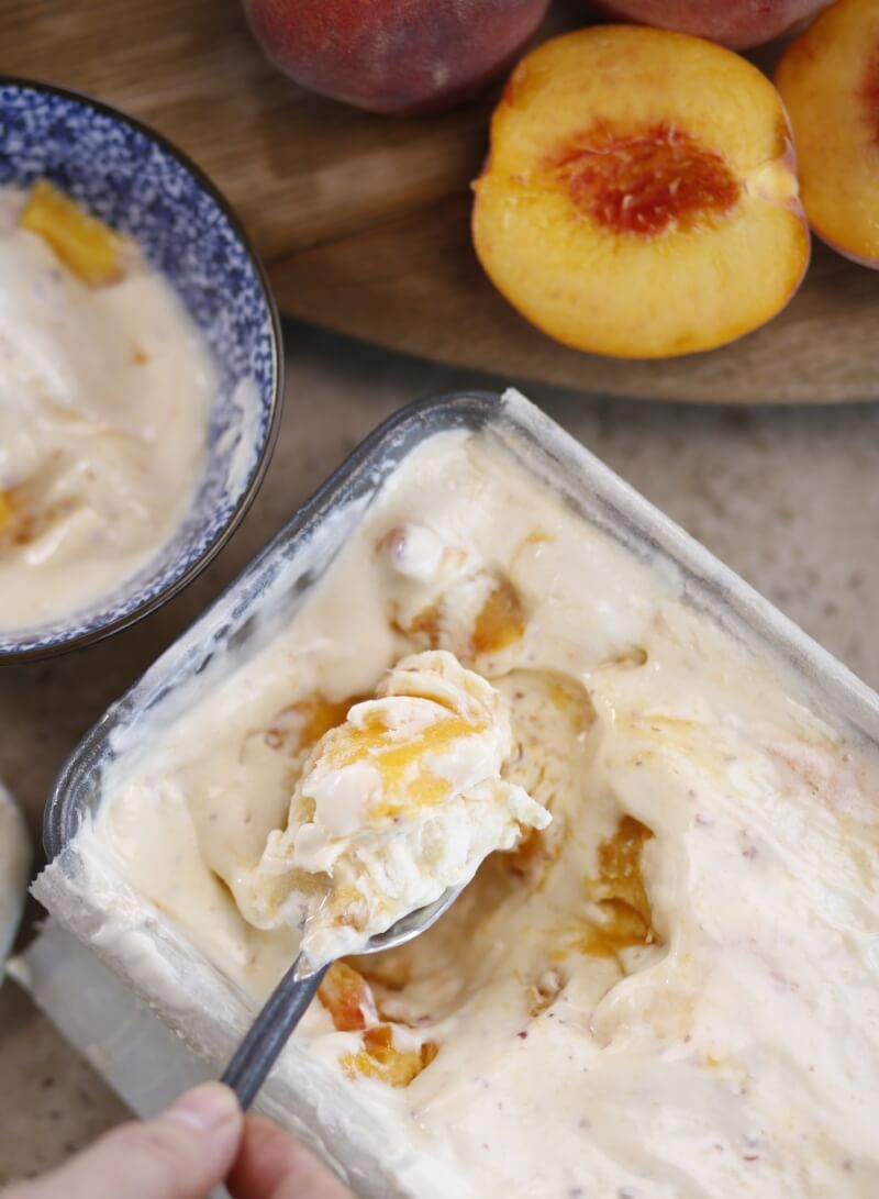 Peach No Churn Ice Cream recipe