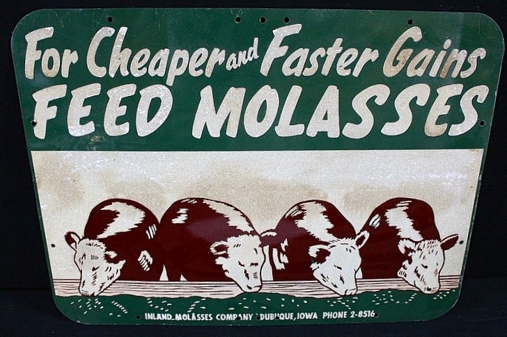 Vintage Molasses Feed Sign