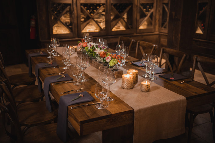 The beautiful Wine Cellar Events Space at Ginger and Baker in Fort Collins