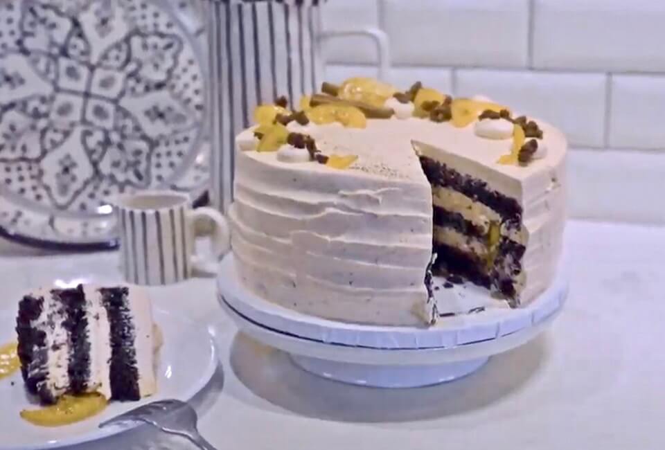 Chocolate Cake with Spiced Orange Buttercream Recipe Video at Ginger and Baker