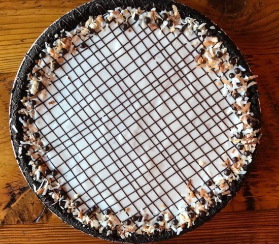 Vegan Peanut Butter Chocolate Pie, Ginger and Baker, Best pie in Fort Collins Colorado