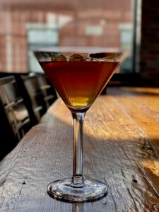 Apple Pie Manhattan at the Cafe at Ginger and Baker