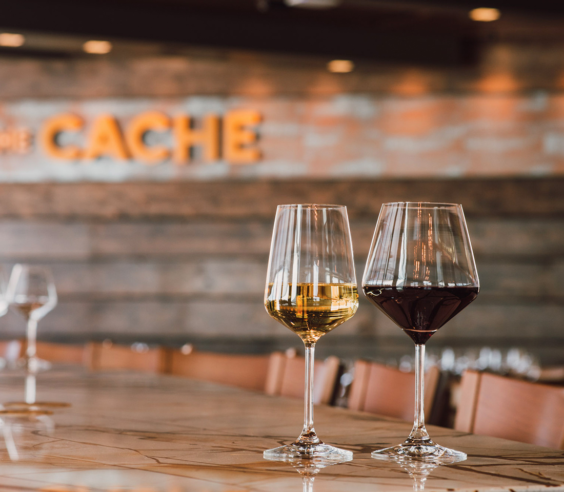 Wine Spectator Award-winning wine list at The Cache at Ginger and Baker in Fort Collins.