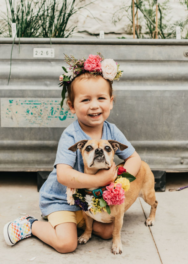 Dog Flower Crown Event 2022 Ginger and Baker