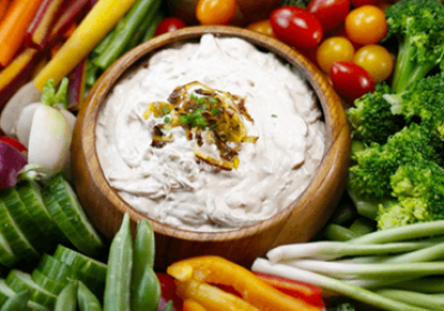 Caramelized Onion Dip and Green Chile Pork Pies