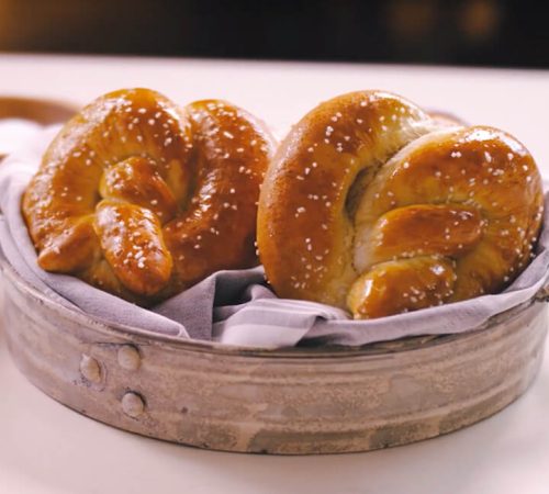 Soft Pretzels with Beer Cheese Dipping Sauce Recipe Video at Ginger and Baker