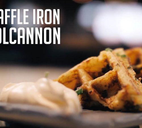 Waffle Iron Colcannon Recipe Video at Ginger and Baker
