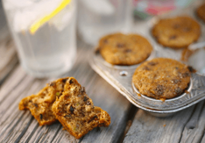 Zucchini Ginger Chip Muffins