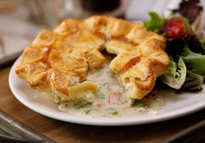 Chicken Pot Pie recipe from the Cafe at Ginger and Baker