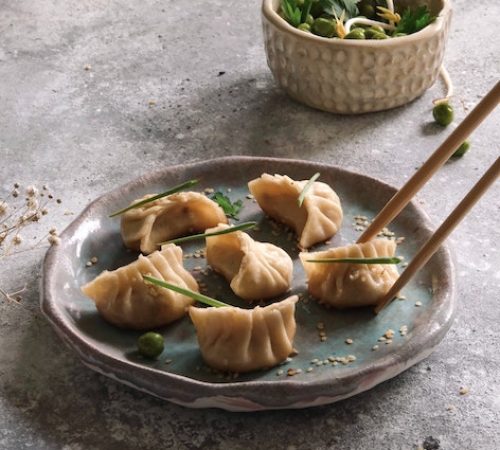dumplings asian street food