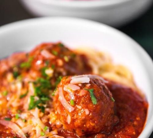Spaghetti Pasta and Meatballs
