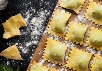 Sage and Brown Butter Ravioli Recipe from Ginger and Baker